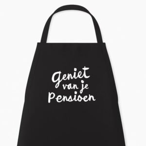 Keukenschort “Geniet van je Pensioen”