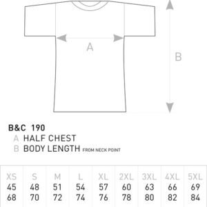 Bc Heren Collection T-shirt ronde hals 190 grams - Sport Grey - Maat XXL