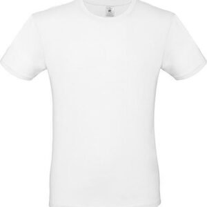 T-shirt Wit - T-shirt ronde hals 190 grams - Wit - Maat S