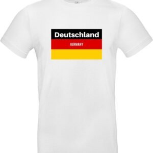 Deutschland - WK shirt - Voetbalshirts - Duitsland - Wit T-shirt korte mouw - Maat S - 100% Cotton