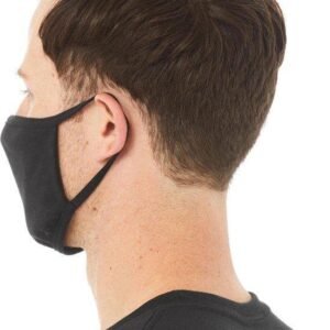 Mondmasker - Mondkapje met print (Tanden) - One Size (Volwassenen) - Mondkapje Wasbaar - Niet-medisch - 100% Katoen - Mondmasker - Mondkapjes - Mondkapje zwart - Herbruikbaar - 2 stuks - Afbeelding 3