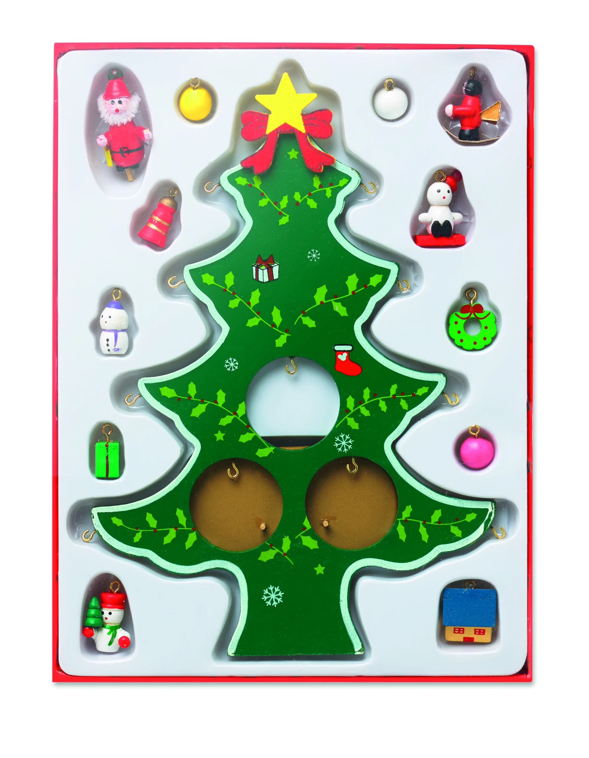 Houten kerstboom met decoratie WOODTREE - Afbeelding 3