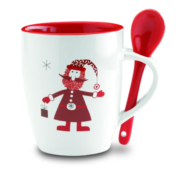 Kerstmok met lepel 250ml CLAUS