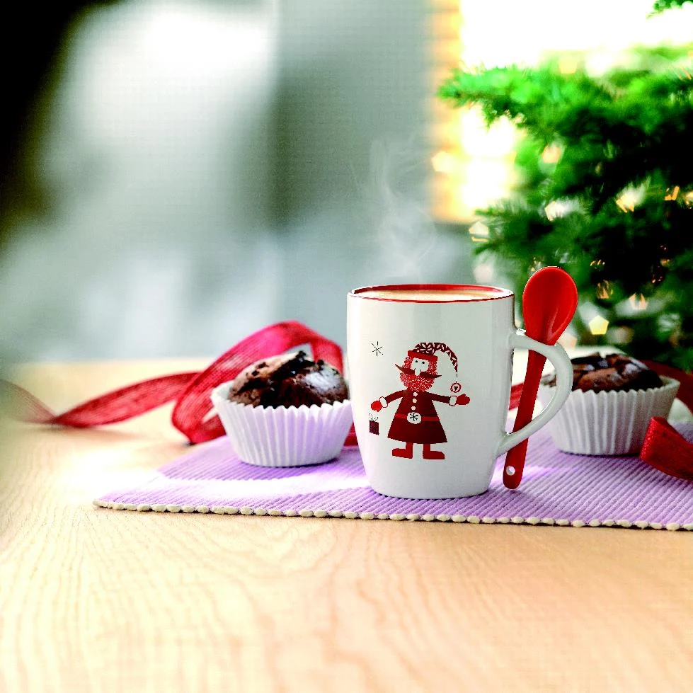 Kerstmok met lepel 250ml CLAUS - Afbeelding 4
