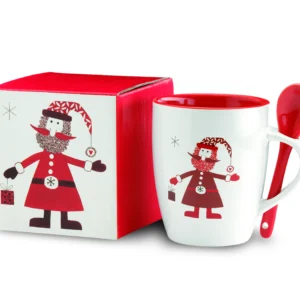 Kerstmok met lepel 250ml CLAUS - Afbeelding 2