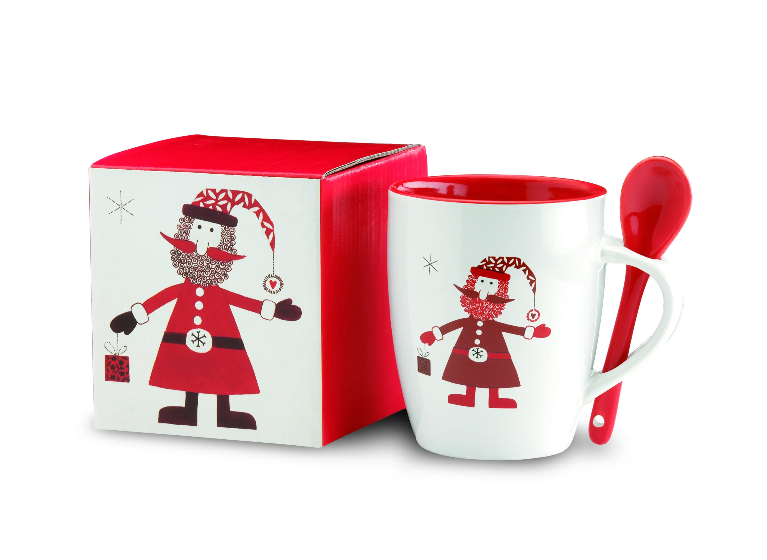 Kerstmok met lepel 250ml CLAUS - Afbeelding 2