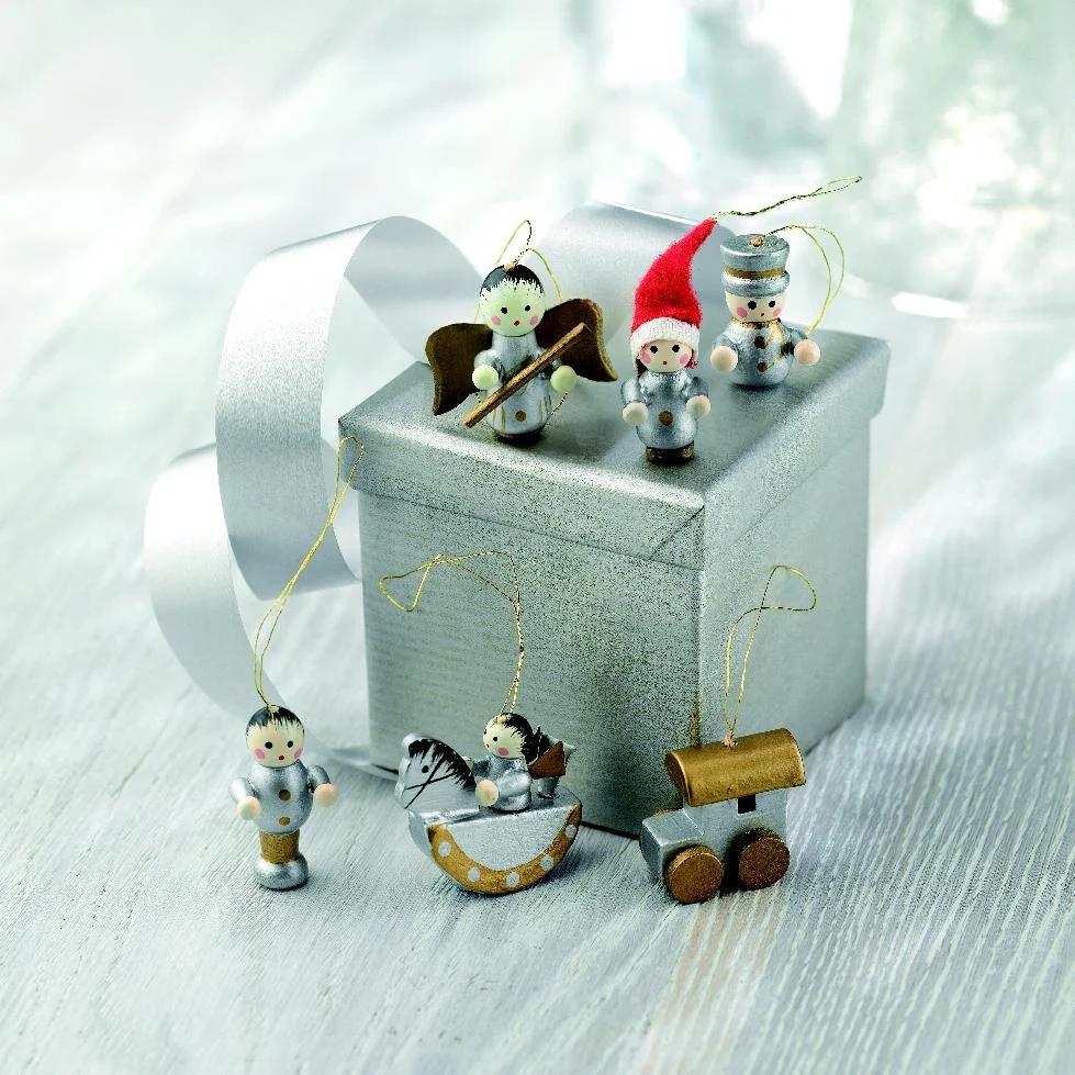 Set van 6 kerstdecoraties HELSINBORG - Afbeelding 3