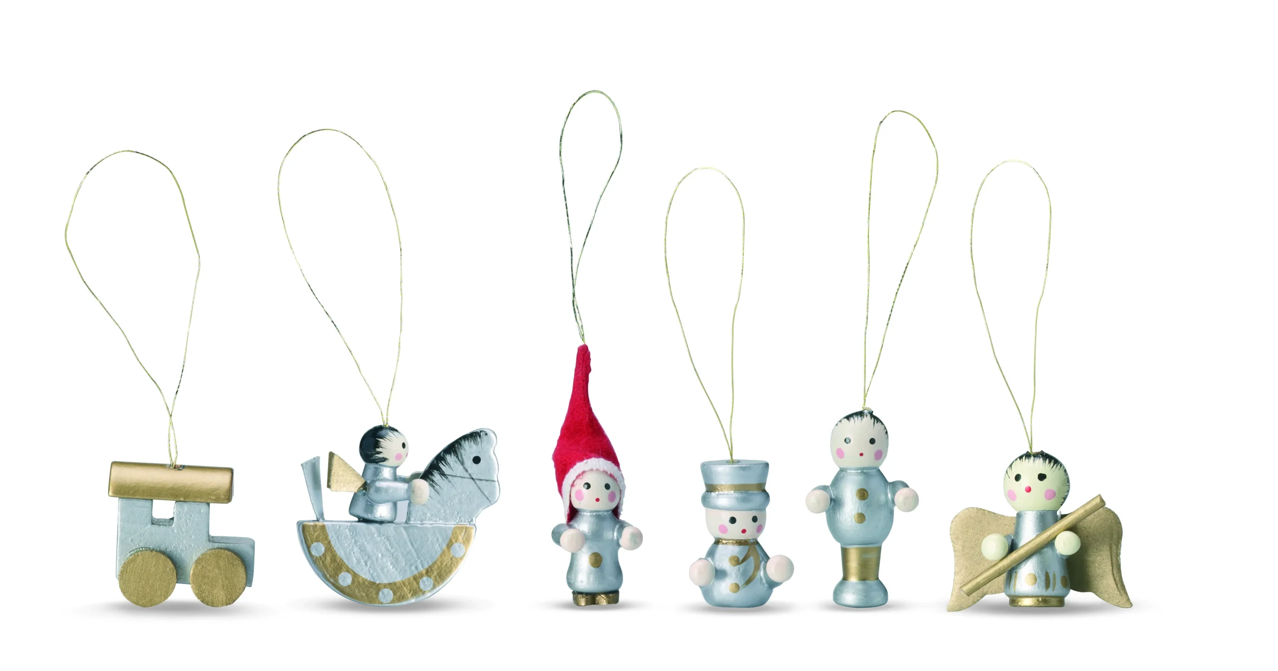 Set van 6 kerstdecoraties HELSINBORG - Afbeelding 2