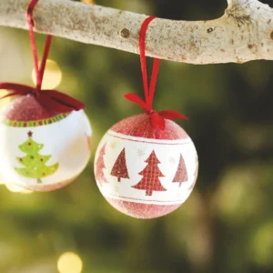 Kerstbal in schenkverpakking SNOWY - Afbeelding 4